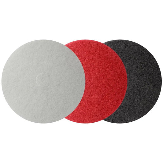 17” Professional Floor Pads Set of 3 pads for Stripping Scrubbing and Buffing - Izyclean