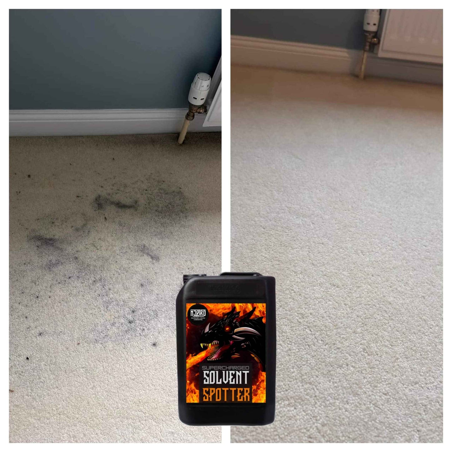 Powerful Solvent Stain Remover for Carpets and Furniture