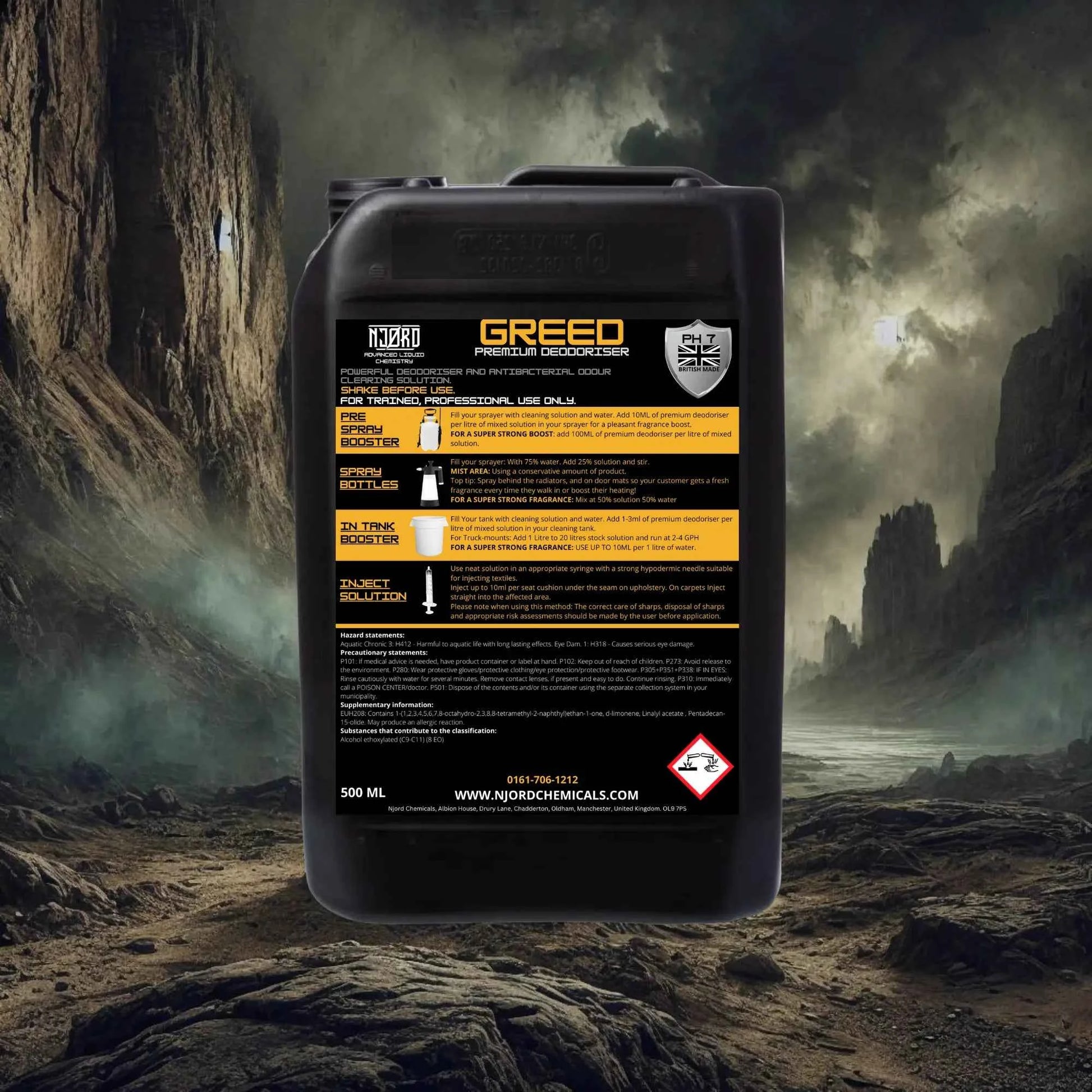 NJORD GREED Odour Remover for Carpets and Upholstery