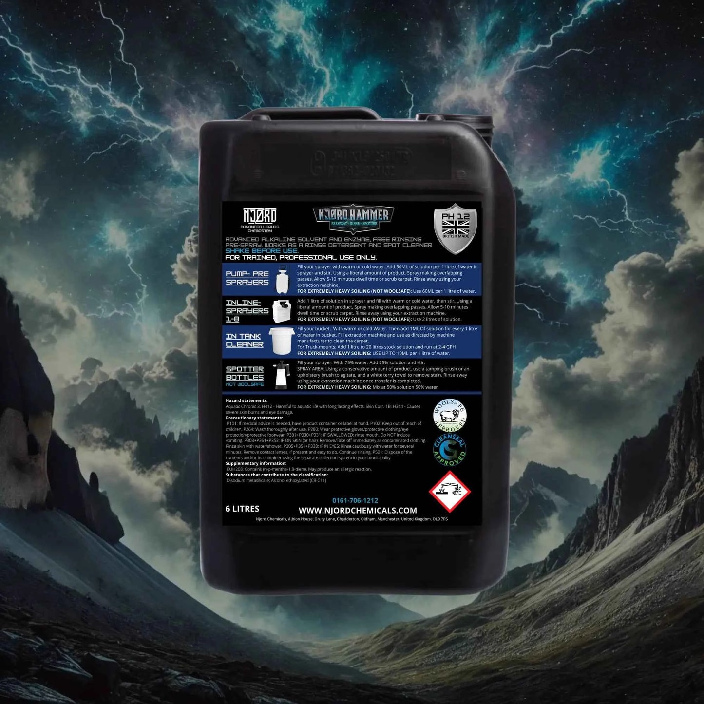 Pre-Spray, Spotter, and Rinse For Carpets And Upholstery