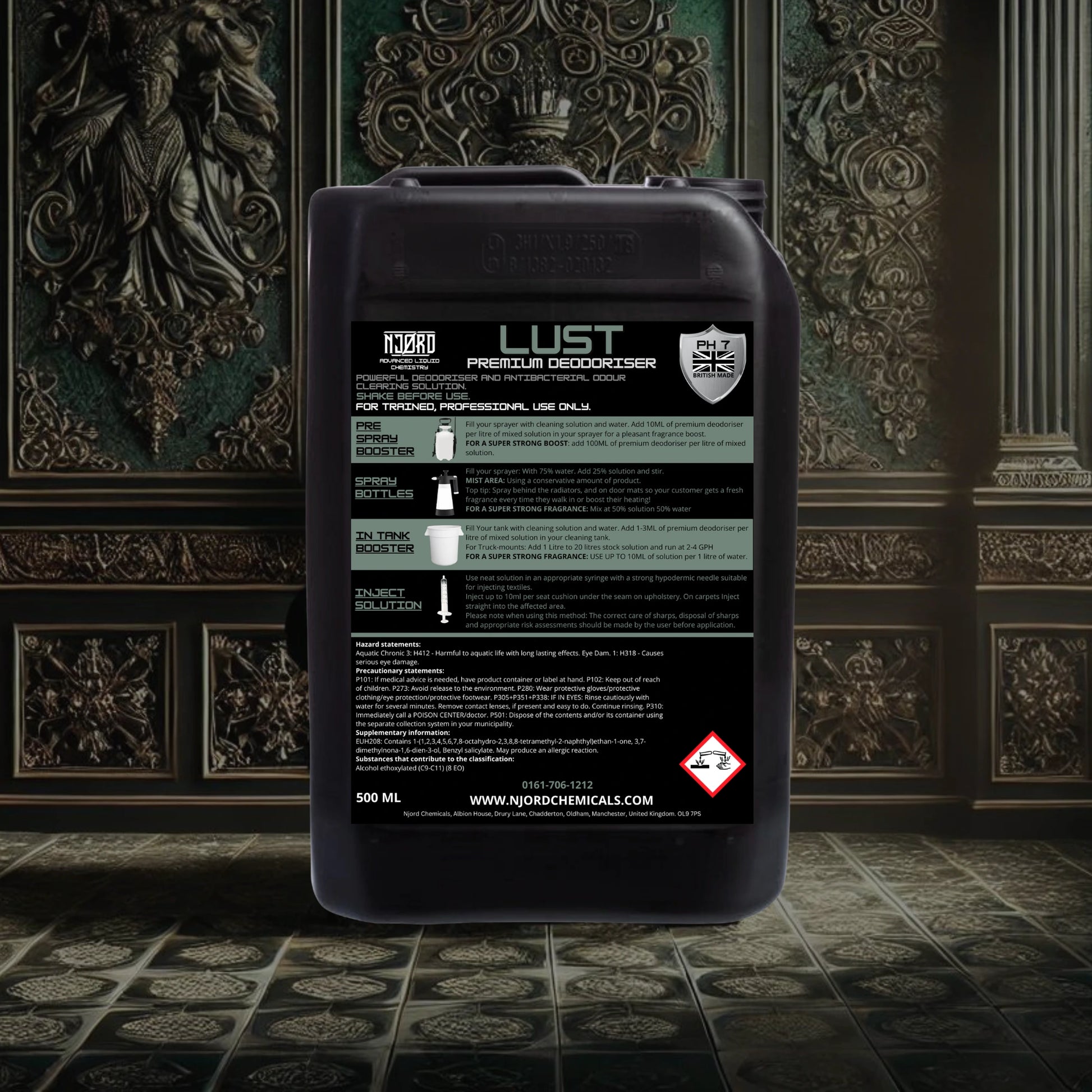 NJORD LUST – Luxe Geurverfrisser voor Tapijt, Meubels en Ruimtes