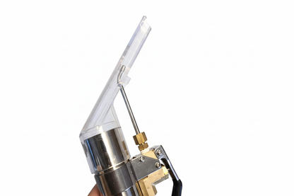 Reinigingstool close-up studio wit